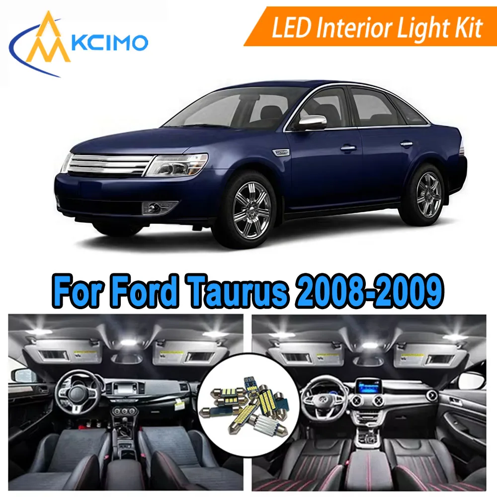 

Interior LED Light Kit For Ford Taurus (2008-2009) Super Bright White/Blue 6000K Dome Light, Map Lights Bulbs Easy Install​