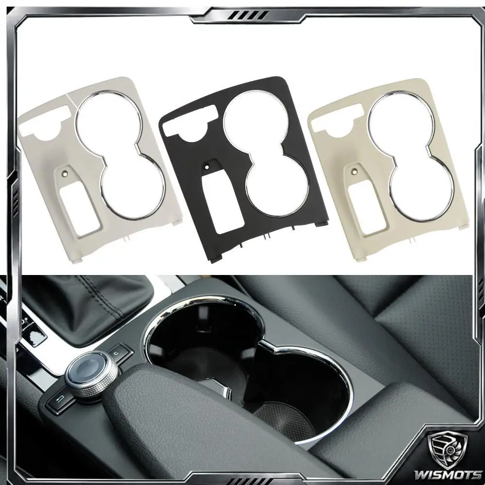 LHD Car Central Armrest Drink Cup Holder Roller Shutter Frame Panel For Mercedes Benz W204 C180 C200 C220 C300 W207 W212 E260