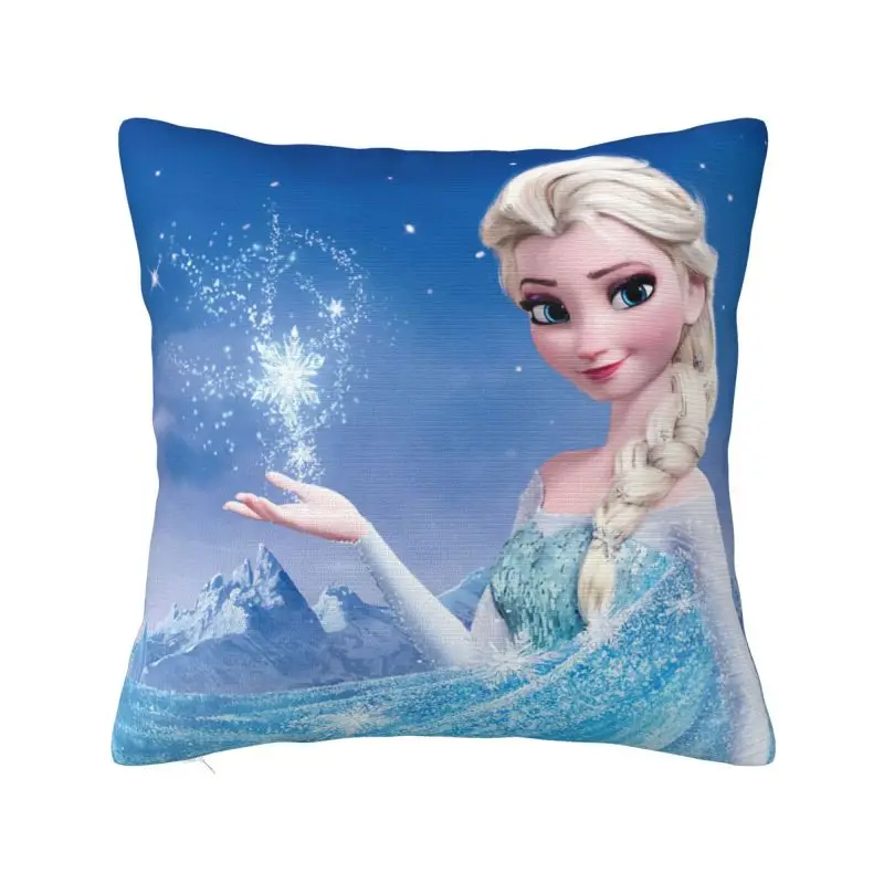 

Cartoon Frozen Princess Cushion Cover 40x40 Cm Velvet Polyester Throw Pillow Case For Sofa Car SeatHome Decoration Pillowcase