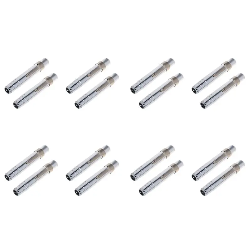 ABRI-16 PCS Silver Aluminum Alloy Chalk Keeper Holder