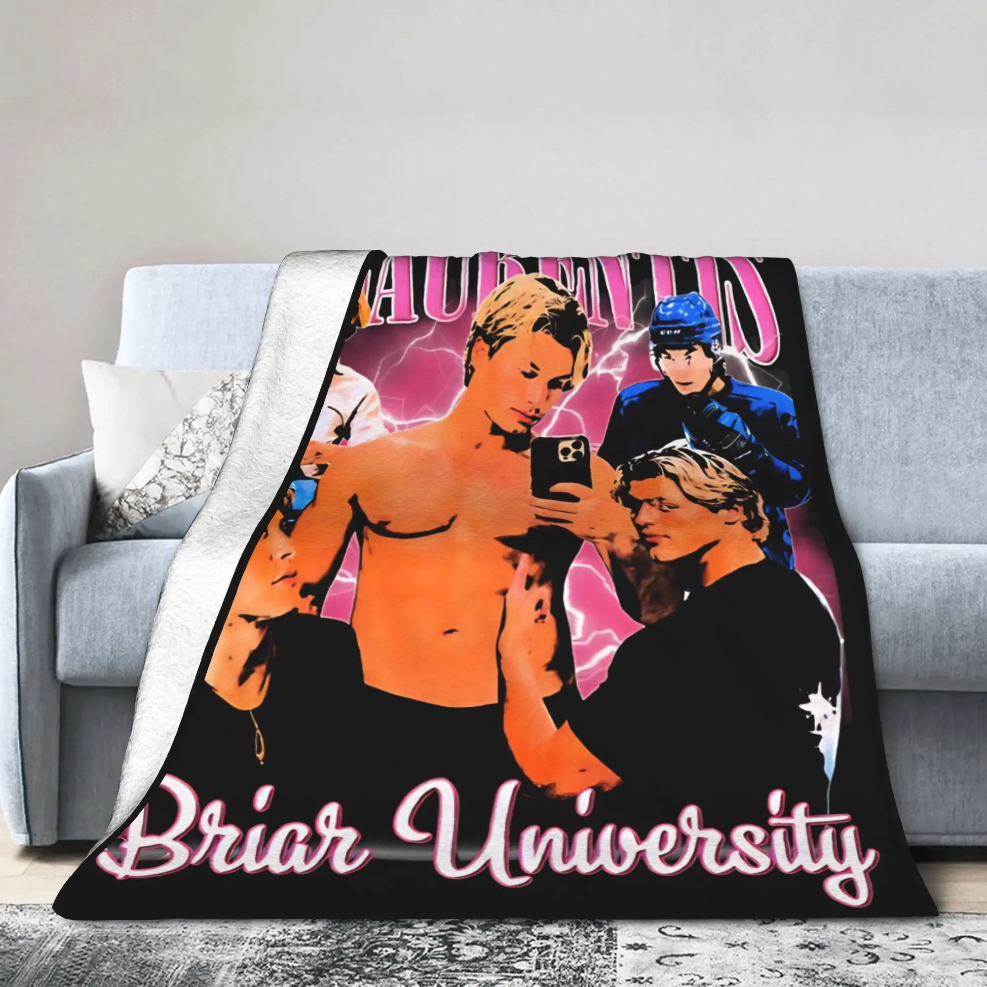 Dean Di Laurentis Off Campus Blankets Fleece Funny Warm Throw Blanket for Home Autumn/Winter,