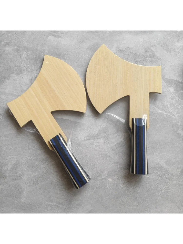 Raquette de Ping-Pong à lame de Tennis de Table de forme Unique, avec couche de carbone fine, Structure en bois, plaque inférieure de qualité professionnelle