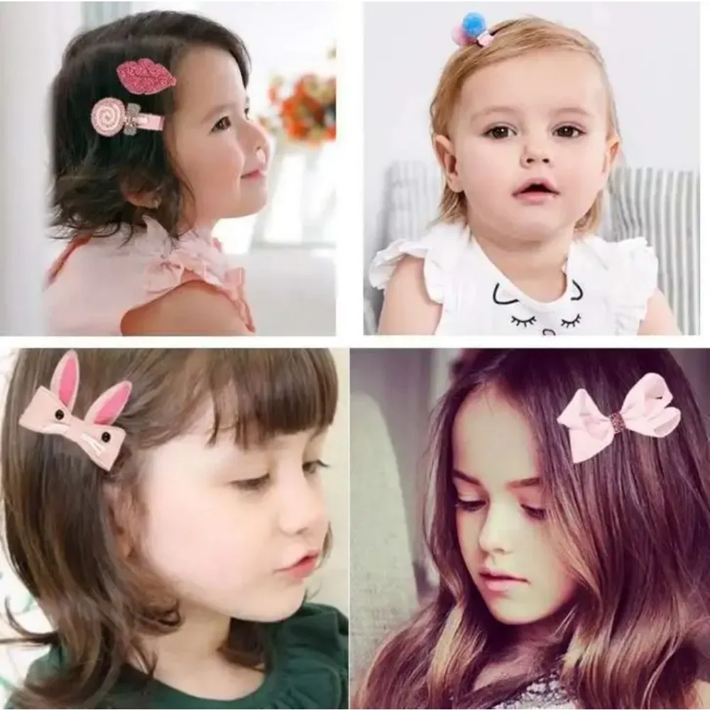 18 Pcs Baby Girl Hair Accessories Princess Headdress Cute Bow Flower Girls Headband Children Barrettes Headband Gift Set Box