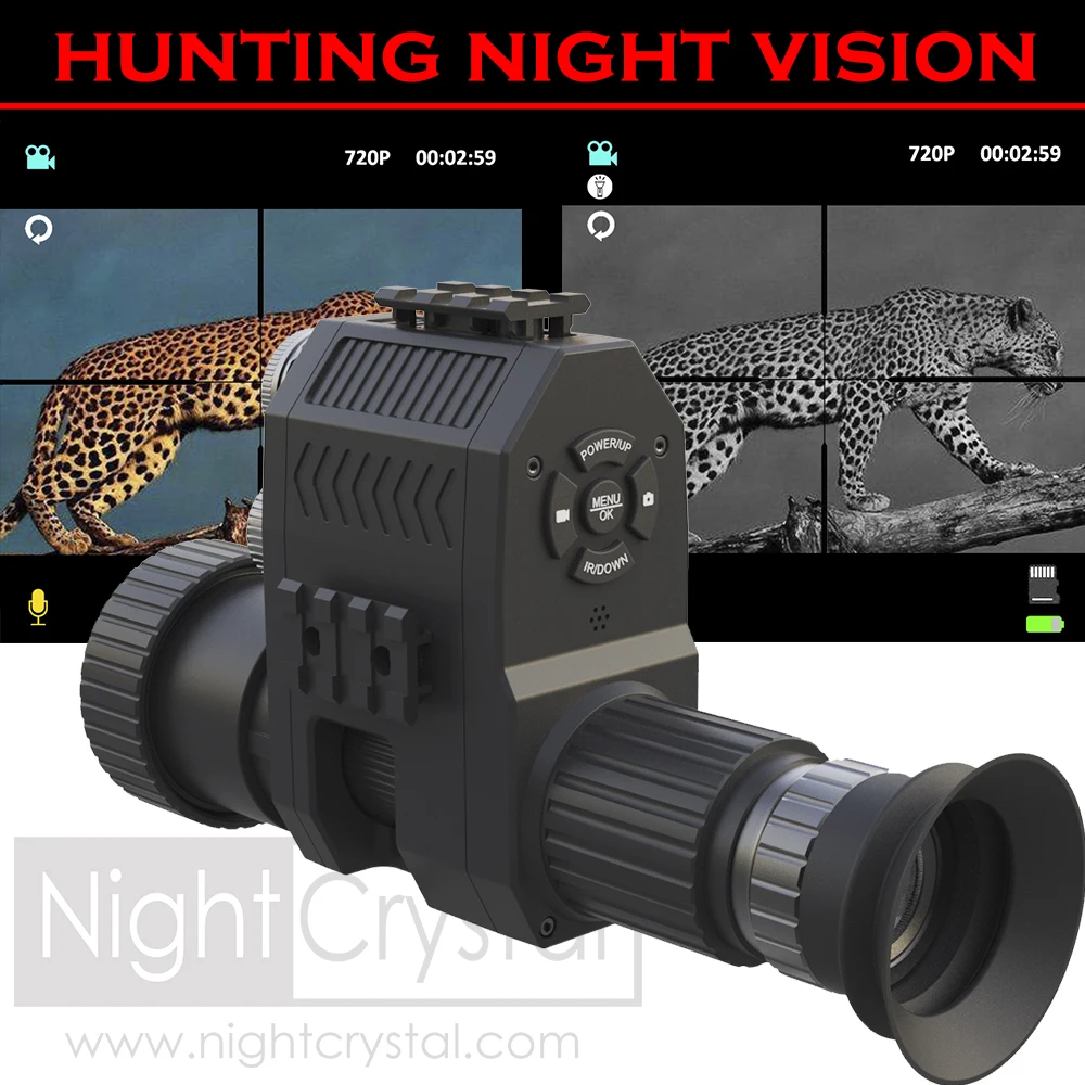 

Megaorei 3B NK007s Hunting Camera 850nm IR Night Vision Scope Monocular Attachment 720p Video Recording 10-400 Meters Visible