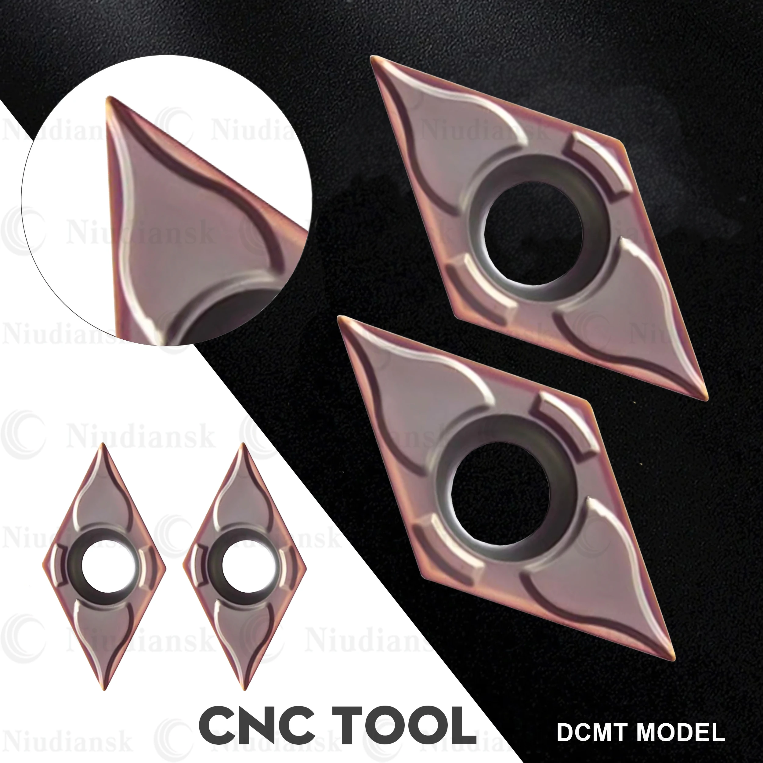 

DCMT11T302-EF DCMT11T304-EF DCMT11T308-EF DBG205 10PCSComputer Numerical Control Lathe Cutting Tool Stainless Steel Turning Tool