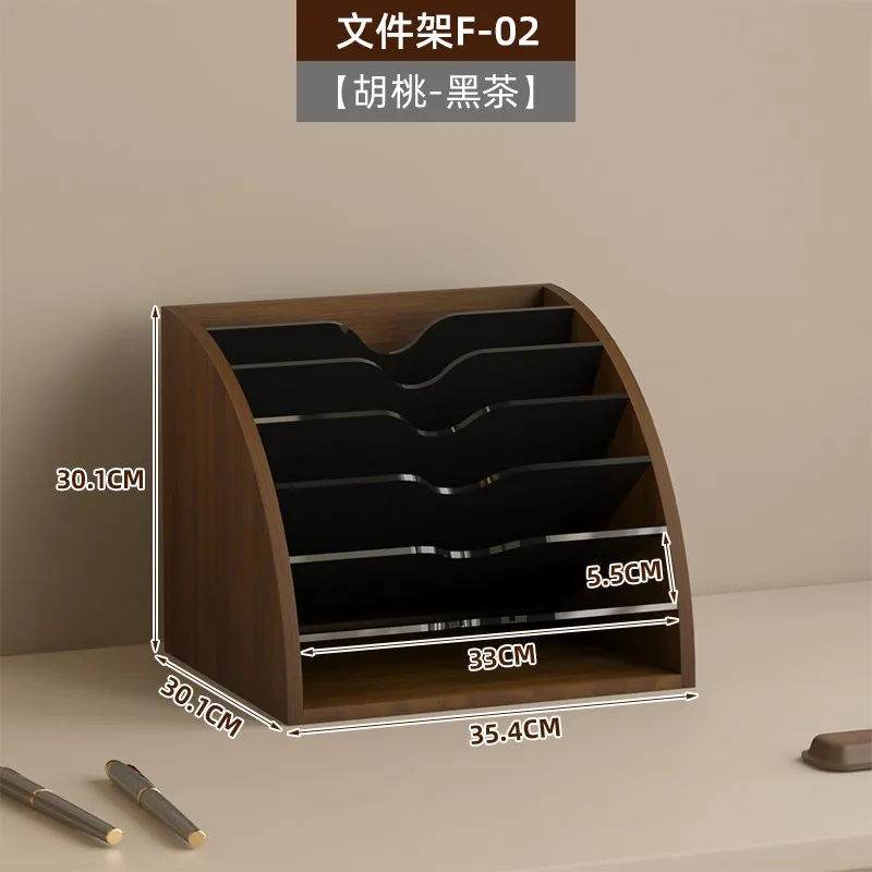 

Office desktop file layered shelf, fan-shaped document storage shelf, bookshelf, workstation data A4 paper organizing shelf, sto