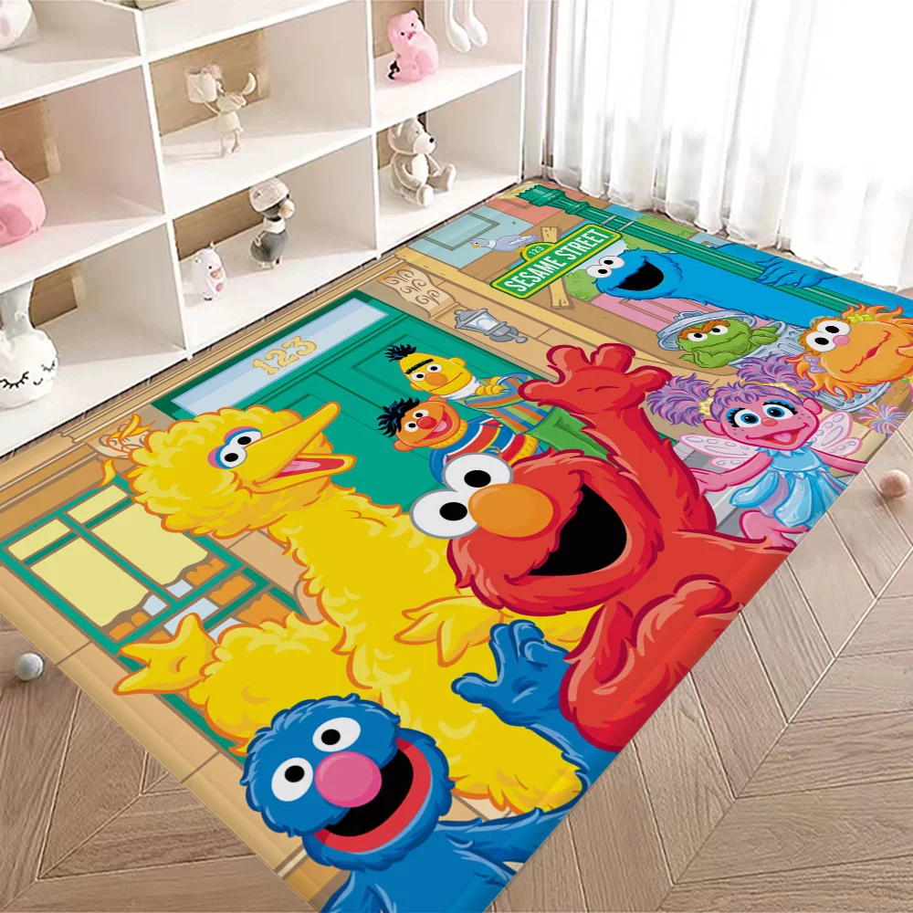 Cute Cookies Sesame Street Floor Mat Retro Multiple Choice Living Room Kitchen Rug Non-Slip Modern Home Decor