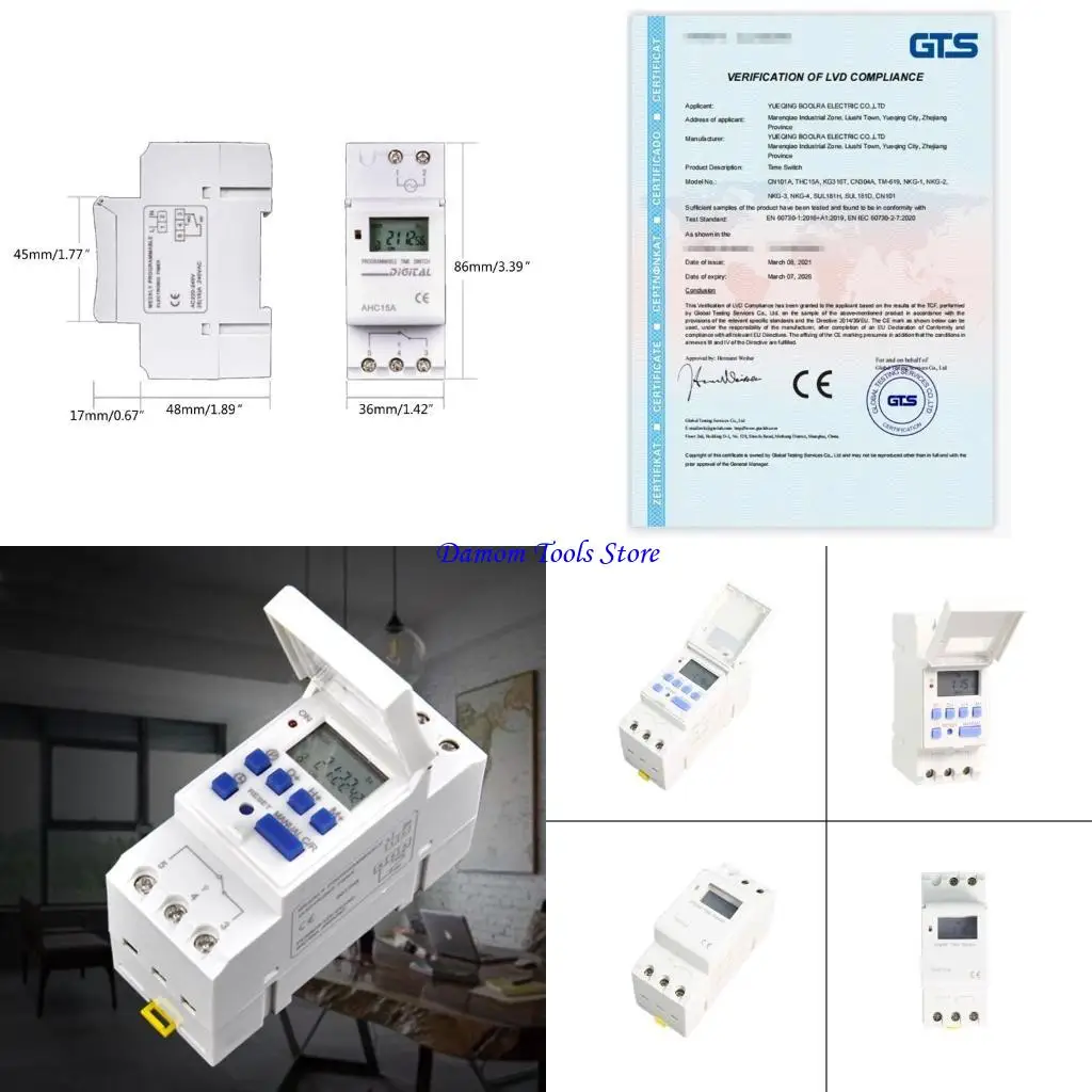 57BE THC15A DC48/12V/24V/110V/220V ترحيل التبديل الرقمي القابلة للبرمجة الإلكترونية