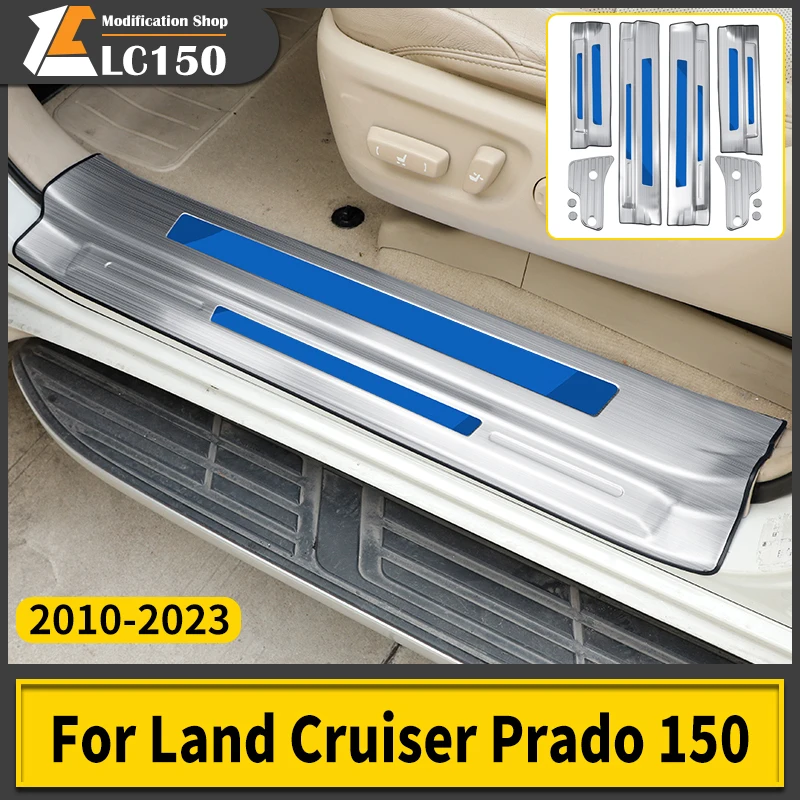 

For Toyota Land Cruiser Prado 150 LC150 FJ150 2010-2023 Interior Modification Accessories Pedal Threshold Protection body kit