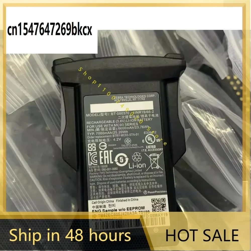 

new 3.6V 5000mAh Battery For Motorola ZEBRA MC93 MC9300 BT-000370 BT-000370-02 Batteries