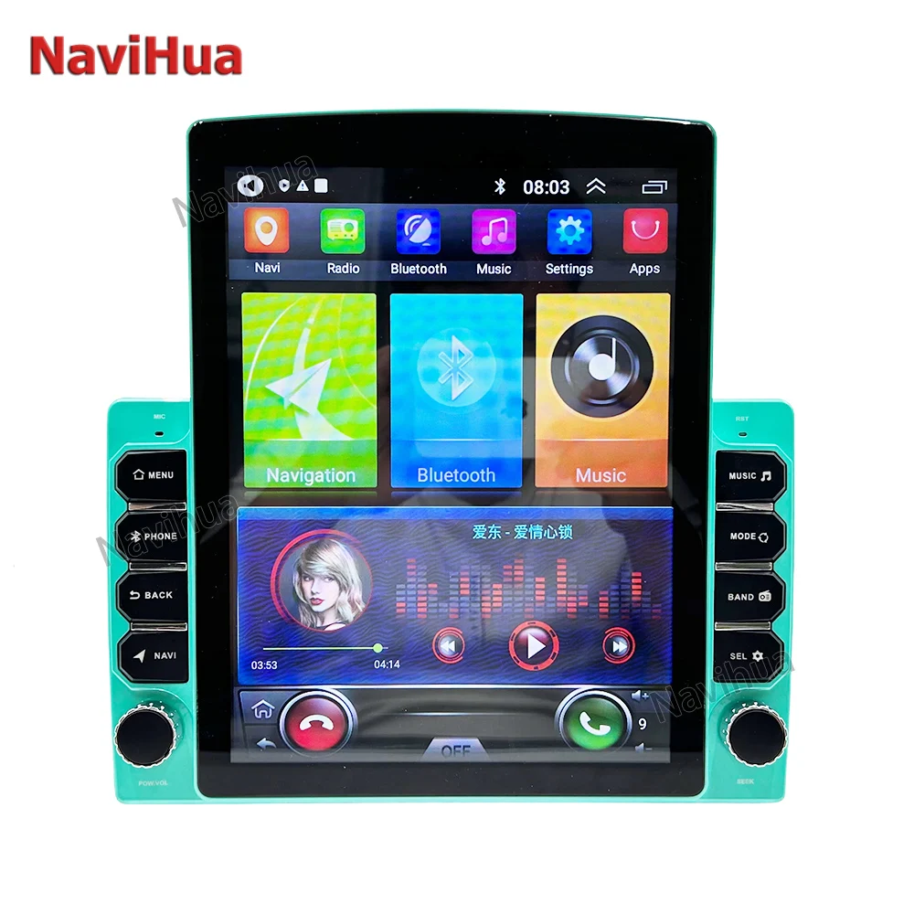

Navihua Universal Car DVD Player GPS Navigation 9.7'' Tesla Style Android Car Radio Multimedia Automotive Stereo Head Unit