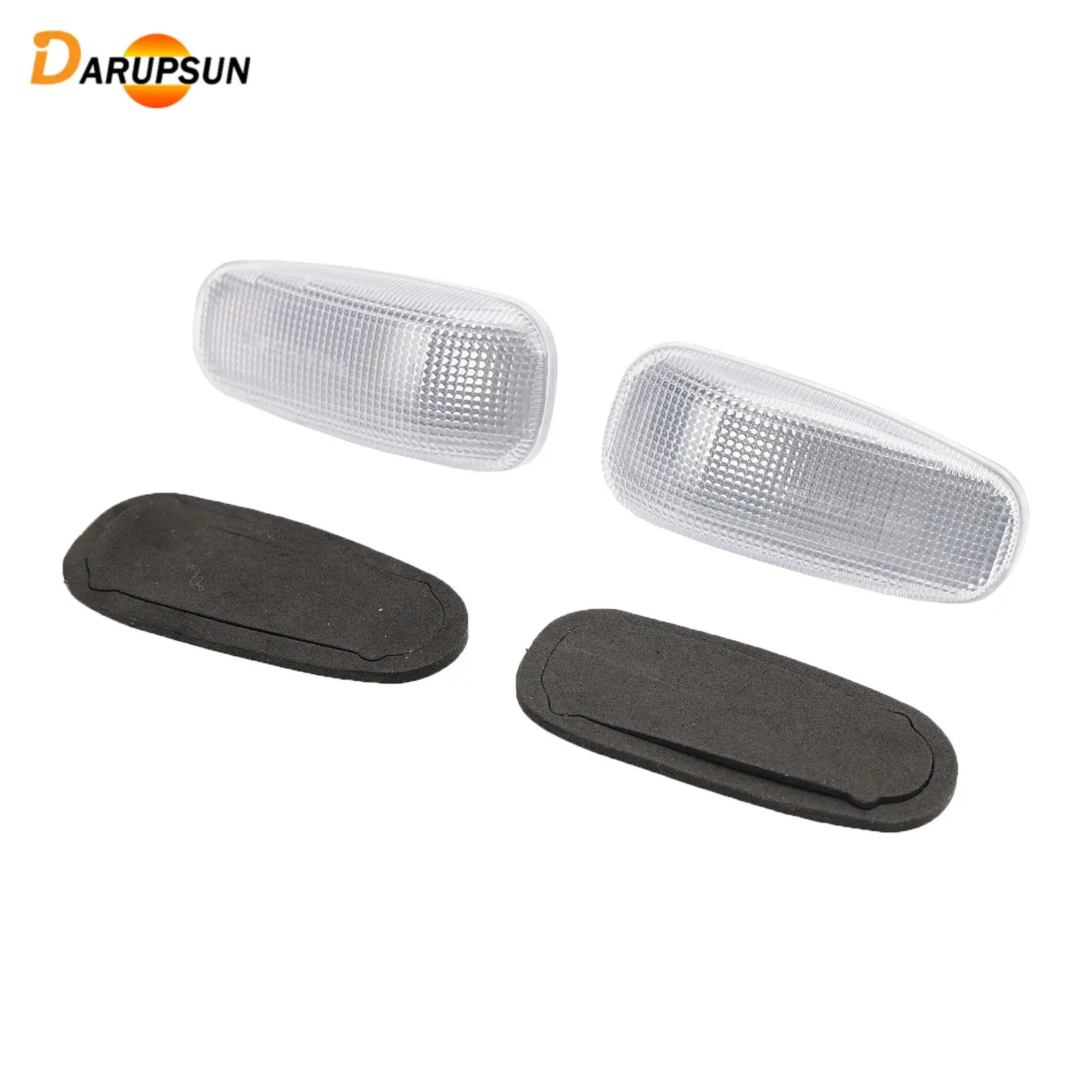Darupsun Front Side Marker Light Cover for Dodge Sprinter 2500 3500 2003 2004 2005 2006 5124431AA