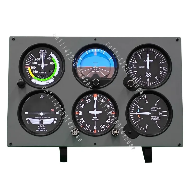 Navigable Flight Emulator 172 Display Game Control Panel Attitude Airspeed Heading Dashboard