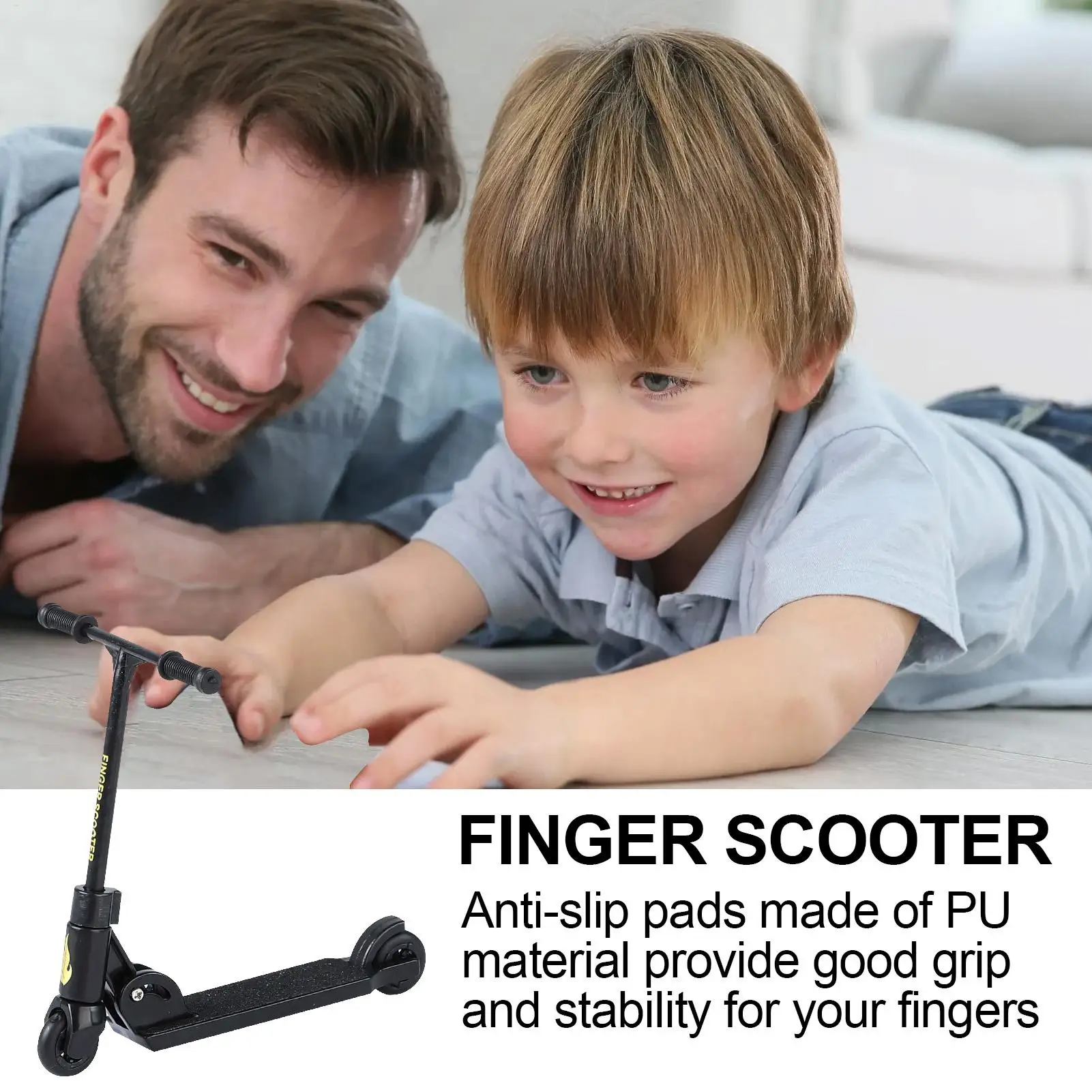 Kids Kick Scooter Finger Foldable T-type Finger Scooter With Brake Educational Toys Finger Skateboards Fun Fingertip Movemet