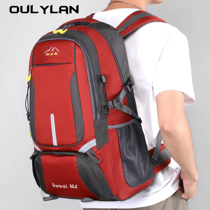 

60L Mountaineering Rucksack For Man Youth Sports Back Pack Multi-function Luggage Backpack Women Hiking Travel Packbag Male