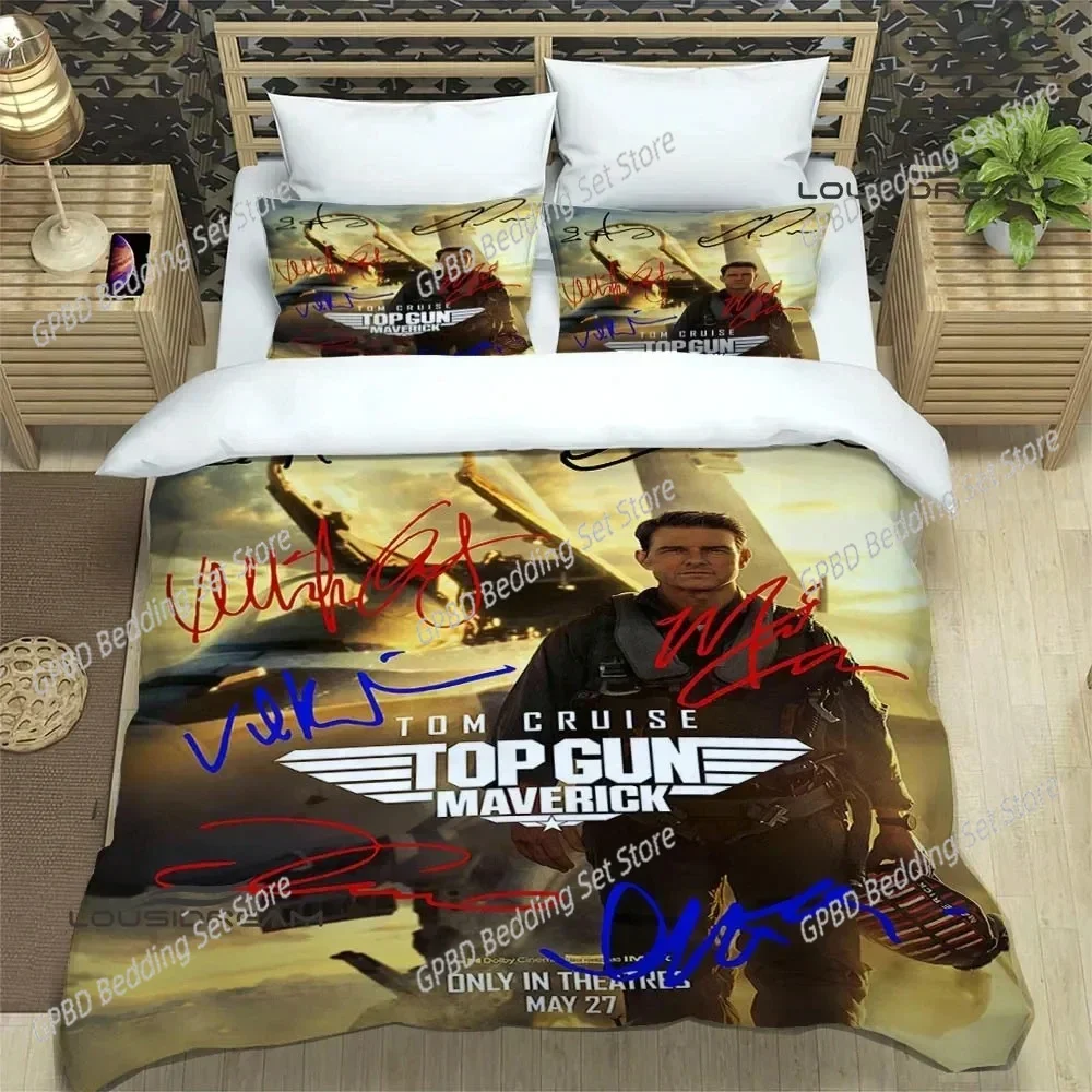 

Movie Top Gun Bedding Set For Bedroom Soft Modern Bedspreads Comefortable Kids Duvet Cover Quilt Cover And Pillowcase
