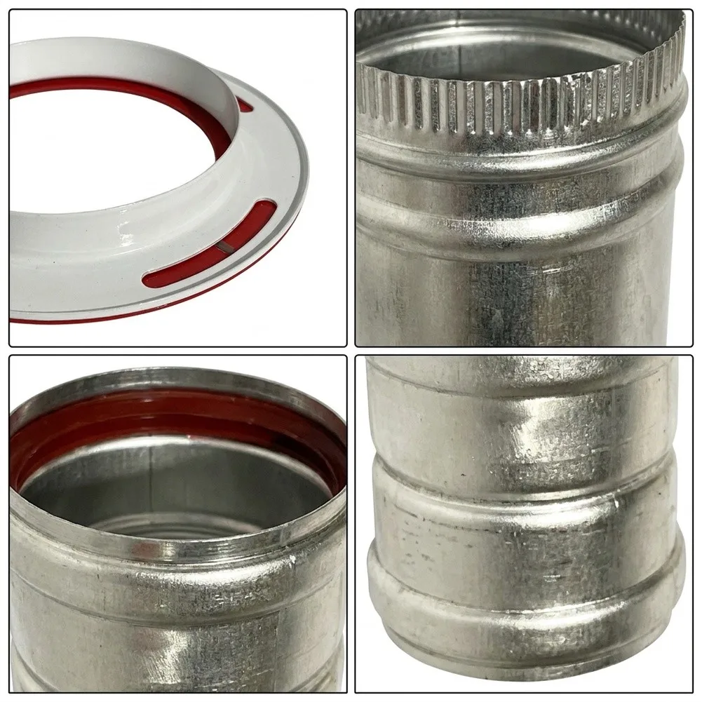 Aluminum For Exhaust Elbow Fitting for Wall-Mounted Boilers Thermally Stable Design for Continuous Heating System Operation