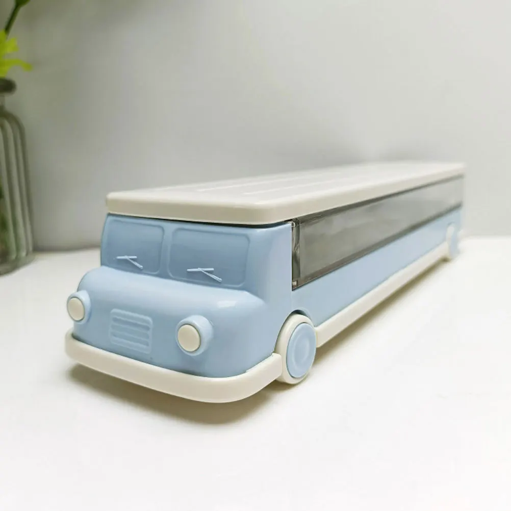 

Large Capacity Double Layer Pencil Case Hard Plastic Pencil Box Truck Design School Supplies Marker Storage Organizer