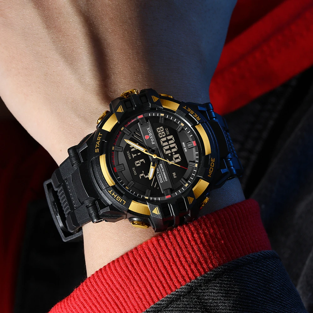 Men's Electronic Wristwatch, Waterproof Fashion Design
