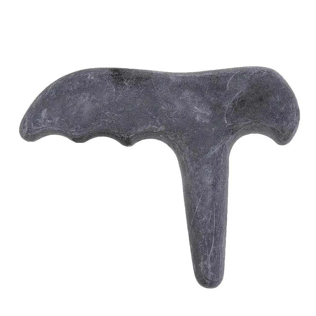 

Natural Chinese Massage Acupuncture Stone Guasha Board Scraping Massage Scraper Tool Trigger Point for Deep Tissue Sore Relief