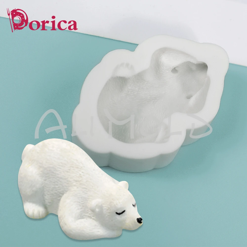 Polar Bear Silicone Mold Chocolate Candy Fondant Mould DIY Clay Resin Making Model Cake Decorating Tools Kitchen Pastry Bakeware