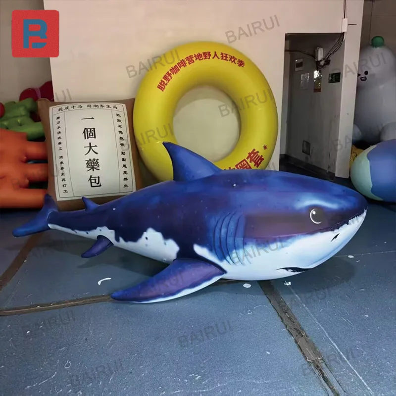 

Inflatable sharks, animal air models, with blowers, outdoor square shopping malls, aquarium event decoration props