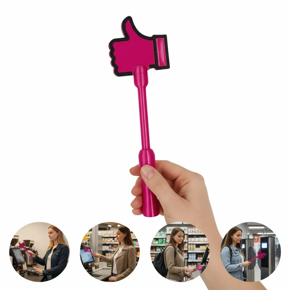 

Creative 3D Print Wand Tap To Pay Thumbs Up Portable Credit Card Holder Lightweight Funny Fun Magical Payment Digital Payments