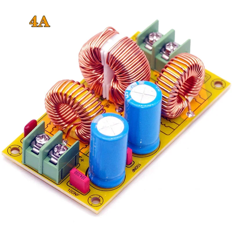 10A 20A DC LC Filter EMI Filter Electromagnetic Interference EMC FCC Car Audio Filtering Power Purifier Motorcycles Replacement
