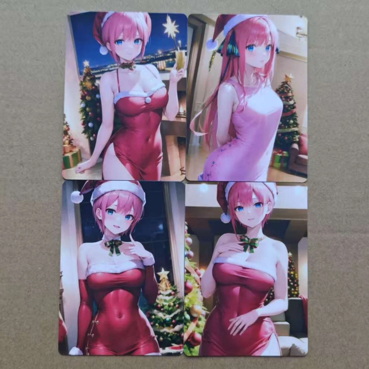 8PCS Sexy Cards The Quintessential Quintuplets Adult NSFW Cards Double Sided Mosaic-free Animation Collection Card 18+