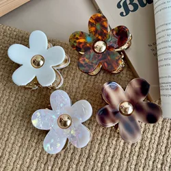 New Flower Hair Clip acetato Claw Clip Retro Hair Claw Trendy Claw Clips Clip per capelli granchio per ragazza accessori per capelli per le donne