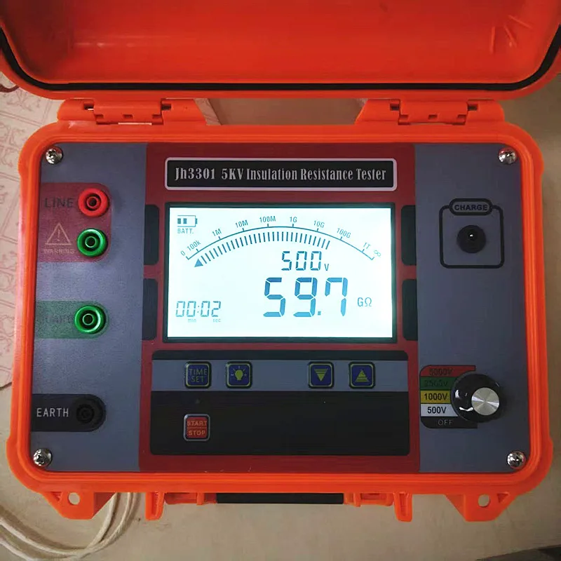 Megohmeter 5KV Auto Range Insulation Resistance Meter Multimeter Digital High Voltage Insulation Resistance Tester