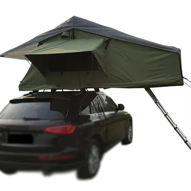 Hot Selling Waterproof Folding Car Roof Top Tent With Annex Room For Family Outdoor Camping