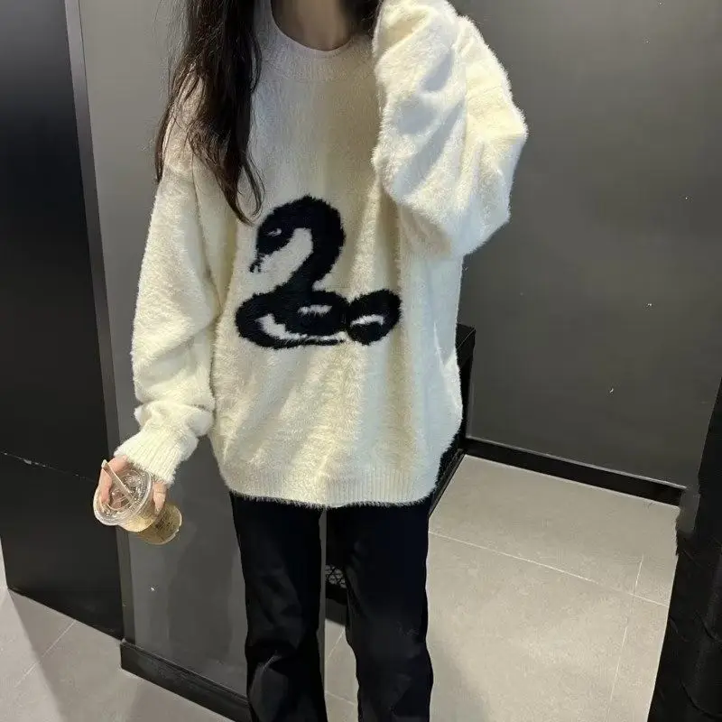 Suéter de Punto con Cuello Redondo E para Hombre, Cseta Interior, Estilo Moderno para Otoño e Invierno, Ajuste De...