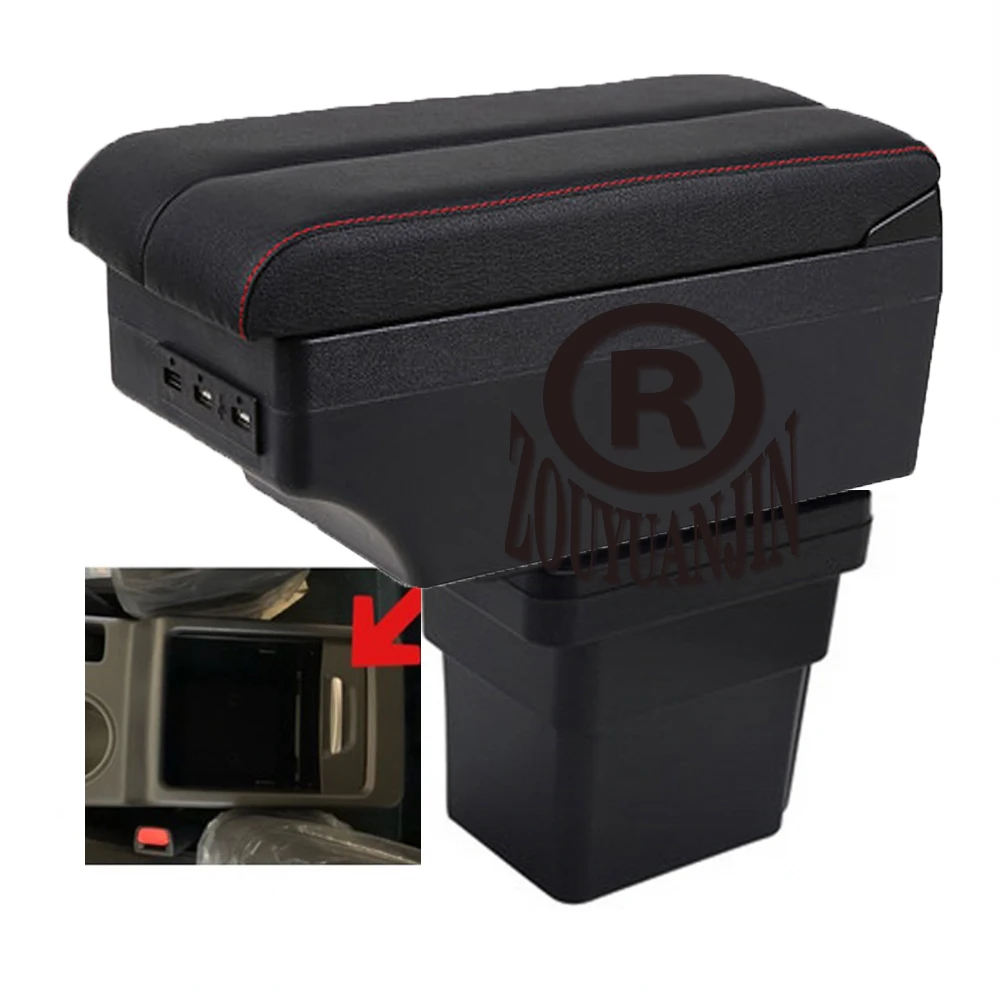 

For Mitsubishi Xpander armrest box central content box interior Armrests Storage with USB interface