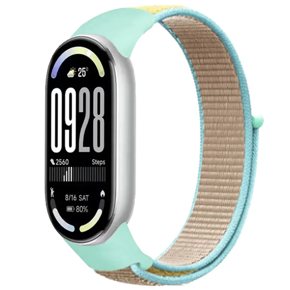 Nylon-Schlaufenarmband für Xiaomi Mi Band 11 10 9 8, atmungsaktives Sportarmband, Uhrenarmband, Mi Band 10 9 8, Zubehör. – Detail 18