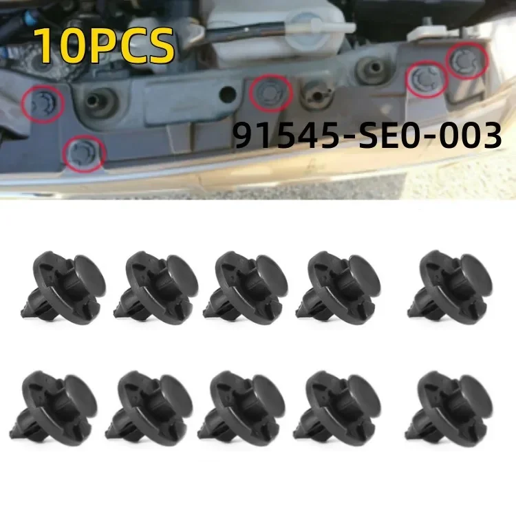 

10Pcs For Nissan Qashqai J11 J10 2007 - 2017 Note X-Trail T32 Sentra Bonnet Wheel Arch Lining Facia Splash Guard Clips Rivet