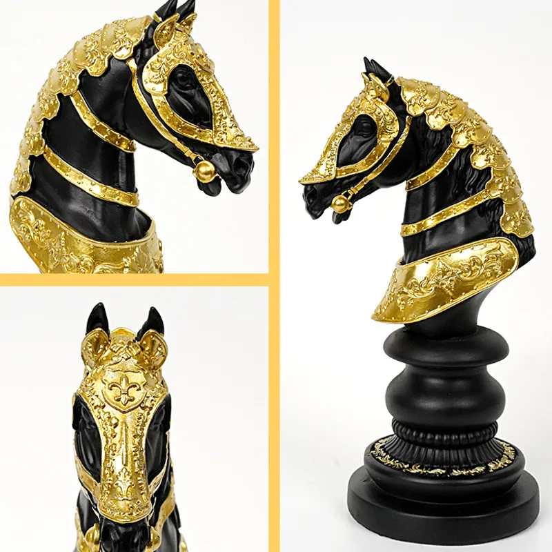 30cm International Chess Figurines King Knight Statue Ornaments Resin Pieces Board Chessmen Modern Home Decor view 6