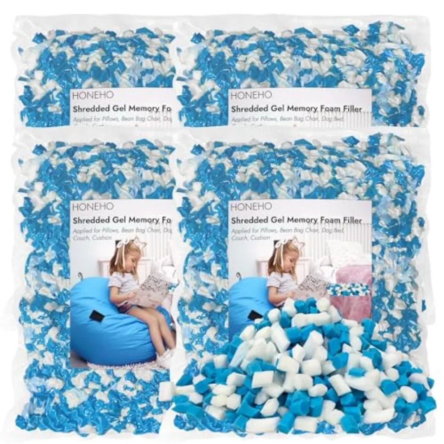 

20 фунтов, наполнитель для фасоли из измельченной пены с эффектом памяти, добавленные частицы геля, удобные и мягкие, очень подходят для наполнения пакетов с фасолью