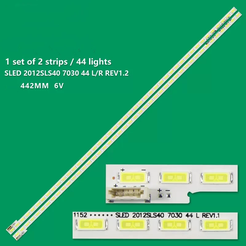 tira led l r 44leds kdl40hx750 kdl 40ex755 kdl 40hx753 kdl 40ex655 kdl 40ex4kdl 40ex455 lj6403381a sled 2012sls40 7030 novo 01