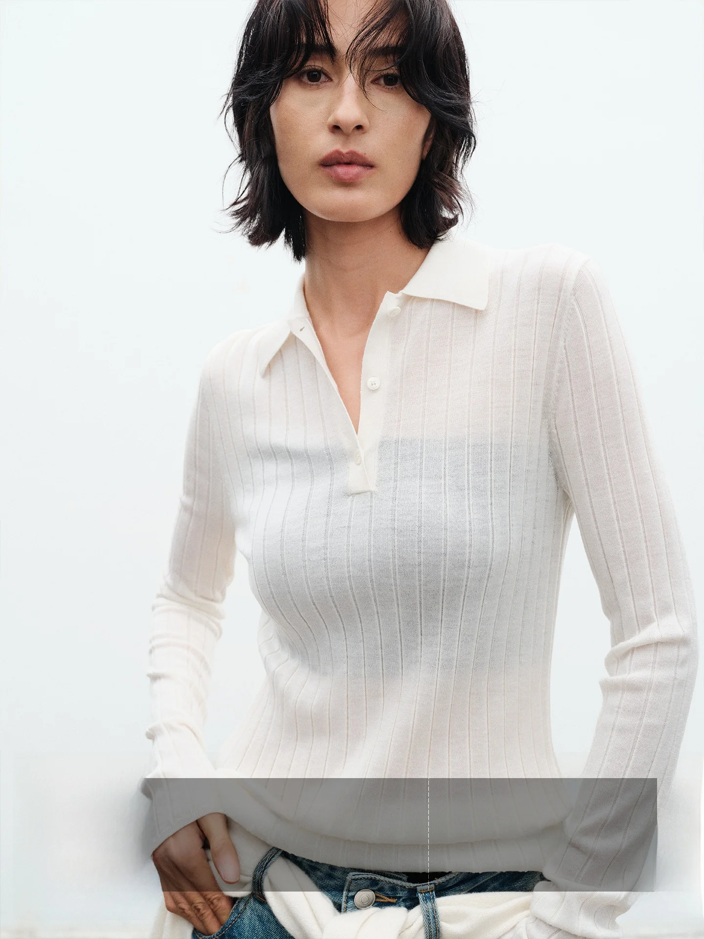 

Женский ультратонкий вязаный свитер Ayuko с 8-ю иглами, из шерсти Biella, винтажный, в полоску, приталенный, осенний сезон, модный, с круглым вырезом