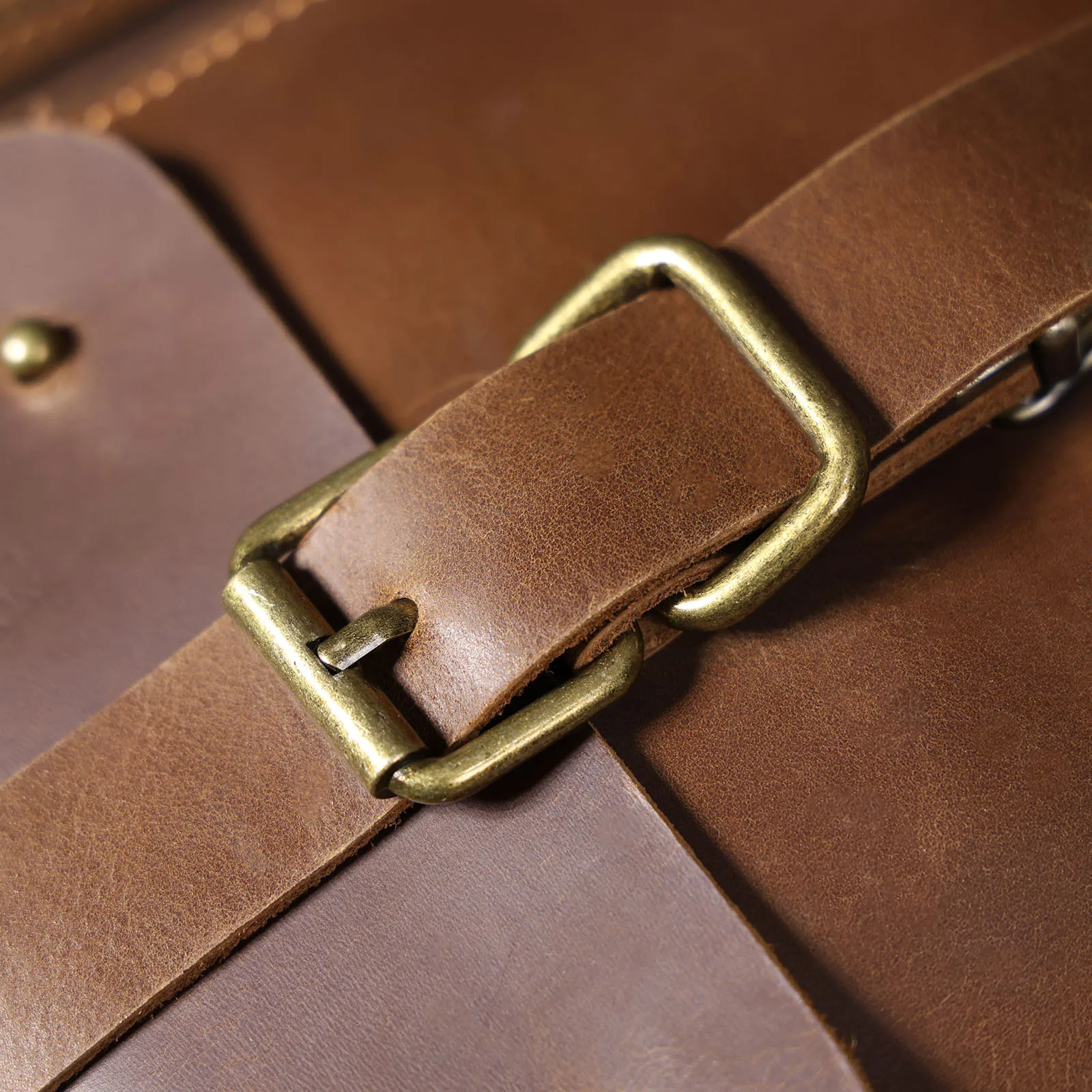 S.WORKER Vintage Echtleder Herren-Aktentasche 16" Laptop-Tasche Crazy Horse Leder Messenger-Handtasche Rindsleder Geschenkidee für Männer – Detail 36