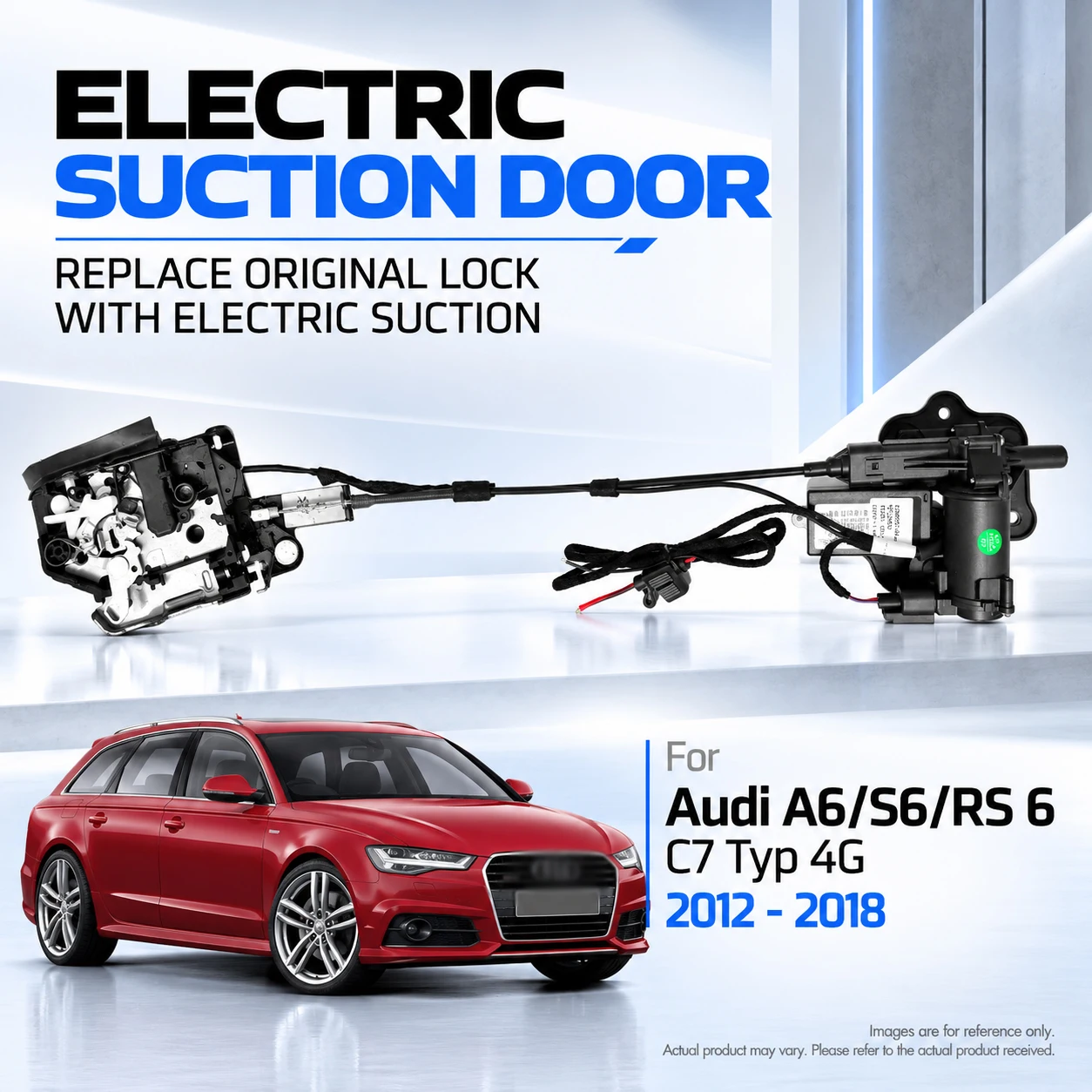 For Audi A6 S6 RS 6 C7 Typ 4G 2012-2018 Car Specific Electric Soft Close Door Lock Replacement Kit Auto Suction Door Upgrade