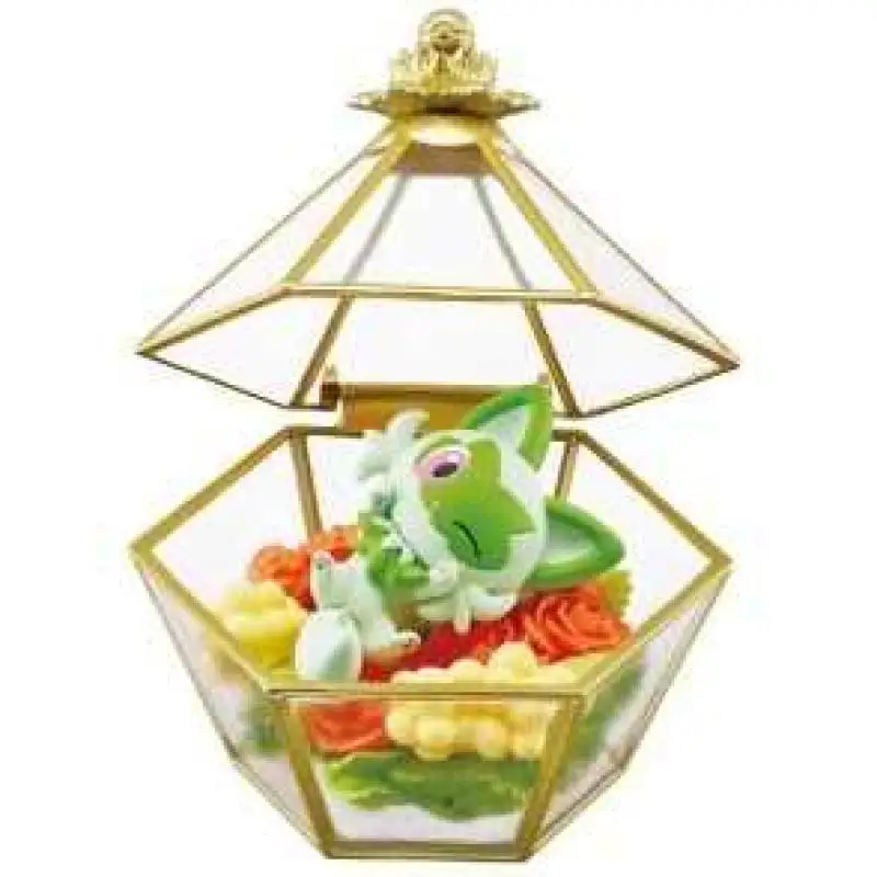RE-MENT-Colección romántica de Pokémon auténtica, Mini joyero en miniatura, figura de Sylveon Primarina, modelo de juguete, regalo para cumpleaños