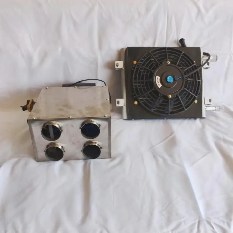 Universal 12V 24V Electric Vehicle Air Conditioner Kit Automotive Air Conditioning System Suitable for ATV UTV Vehicles