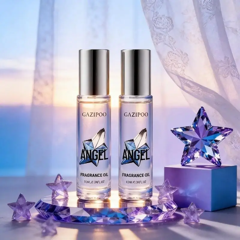 Angel Dopamine Roll-On Fragrance Oil - Pheromone Eau De Parfum for Women, 10ML, Enhances Confidence, Sparkling Star Design, Dail