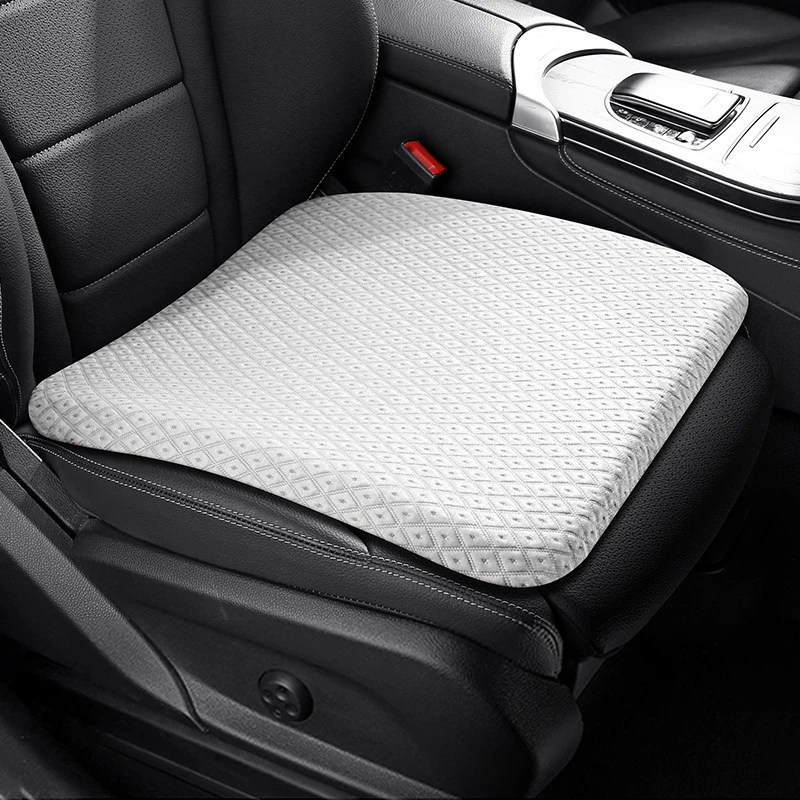 45x45 سنتيمتر الذاكرة القطن وسادة مقعد السيارة الصيف الجليد بارد سيارة وسادة حصيرة عدم الانزلاق تنفس كرسي مكتب المنزل وسادة