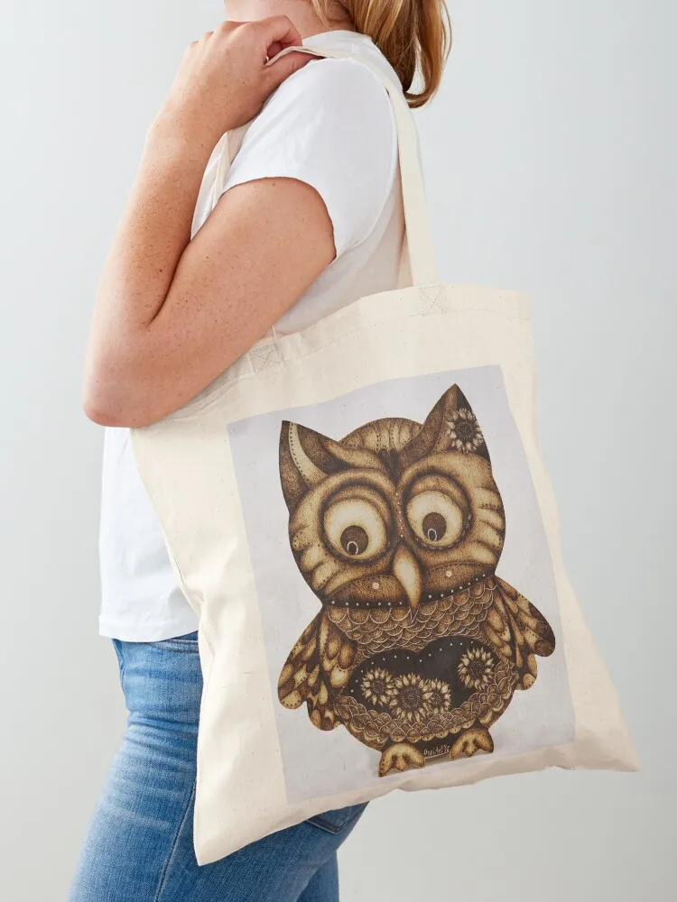 

Owl of the Sunflowers Tote Bag tote bag custom Handbags women tote bag screen Women's shopper