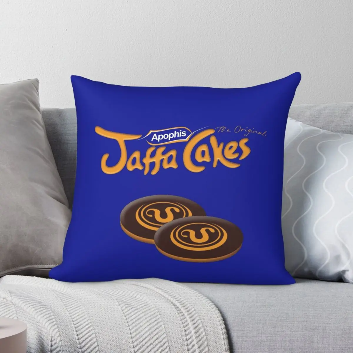 

Apophis Jaffa Cakes Square Pillowcase Polyester Linen Velvet Creative Zip Decor Throw Pillow Case Sofa Seater Cushion Cover