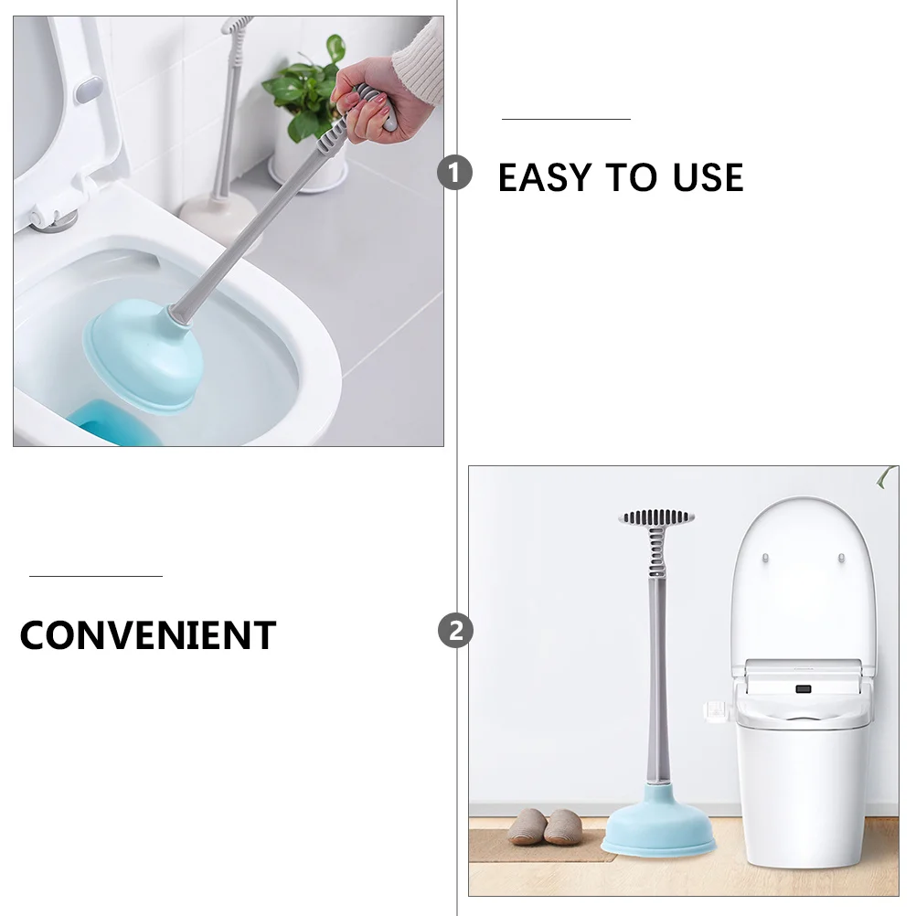 

2pcs Toilet Plunger Strong Suction For Home Bathroom Kitchen Sewer Cleaning Accessories Unclog Tools Pipe Blockage Solver