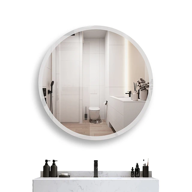 Runder Acryl-Badezimmerspiegel, beschlagfrei, intelligenter Badezimmerspiegel, LED-Spiegel